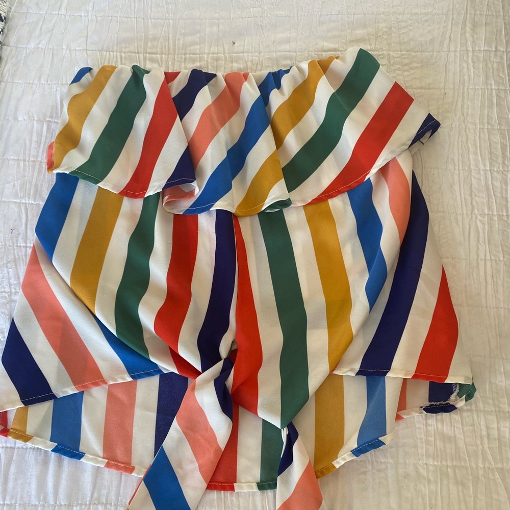 Super cute size small striped tube top